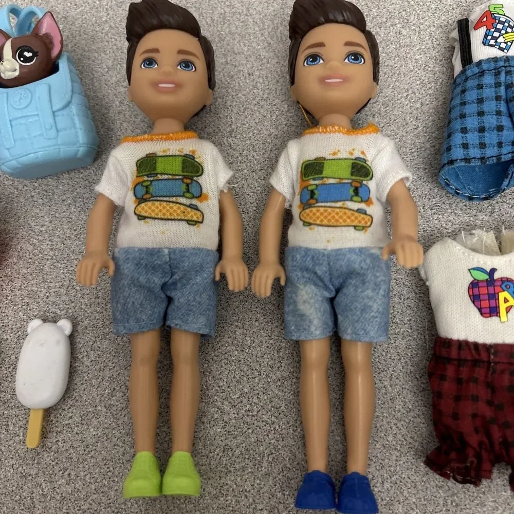 Barbie Club Chelsea 2 Boy Dolls 